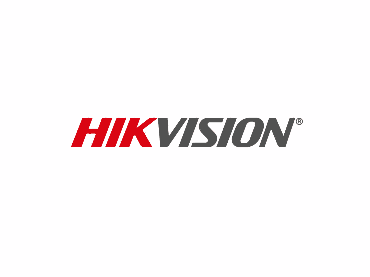 Hikvision logo featuring the word HIK in red and VISION in dark gray on white.