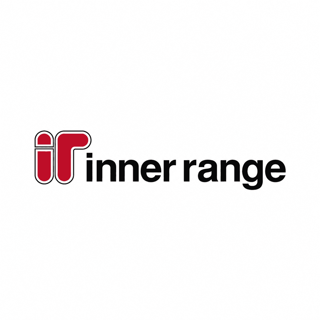 Inner Range logo with red stylized ir icon and black lowercase text on white.
